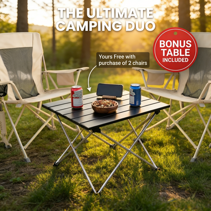 WarmNest Spring-Action Outdoor Rocking Chair for Camping & Patio