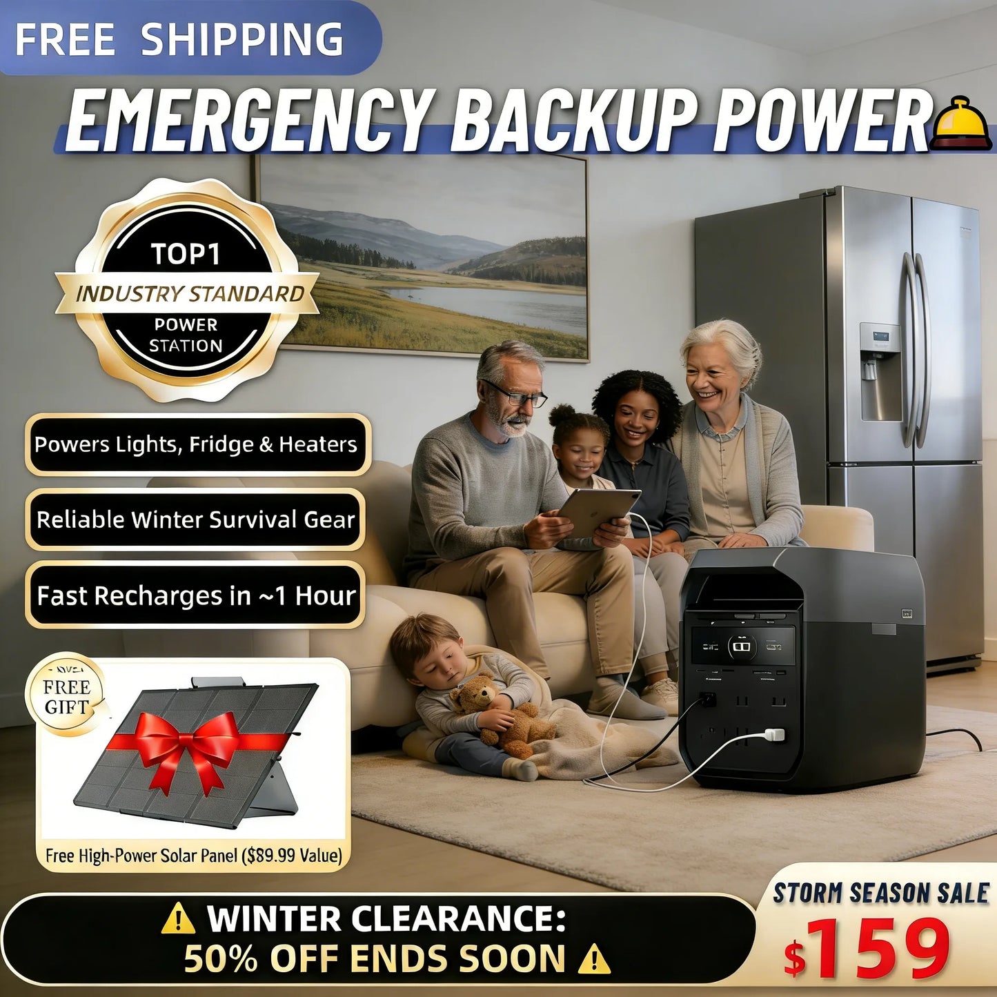 On-the-Go Power: Solar Energy + Huge Capacity = Adventure Awaits