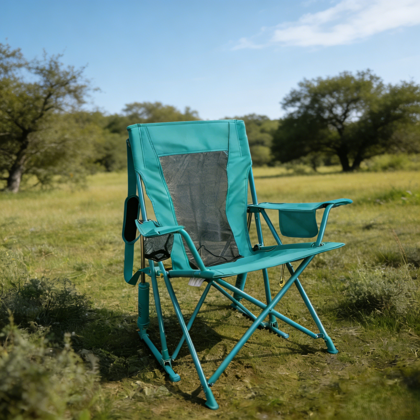 WarmNest Spring-Action Outdoor Rocking Chair for Camping & Patio