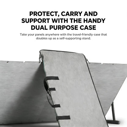 400W Portable Solar Panel, Foldable, IP68 Waterproof with Stand